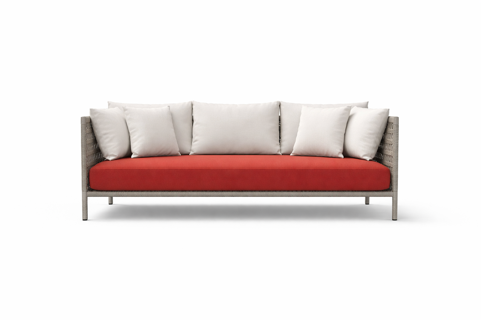 THREE SEATER SOFA WITH CUSHION (AHO/067/002)