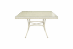 DINING TABLE WITH GLASS TOP (AHOD/165/002)