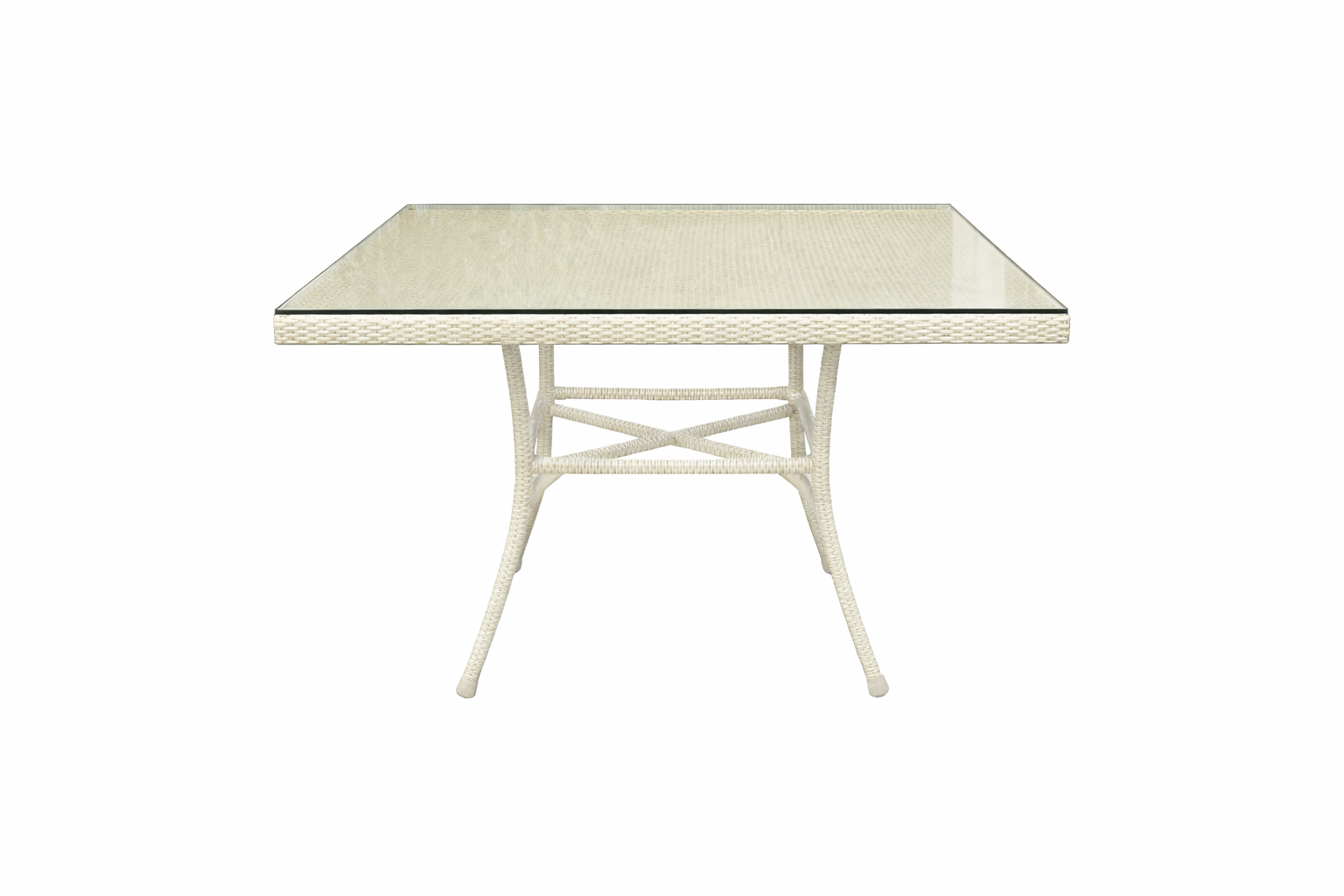DINING TABLE WITH GLASS TOP (AHOD/165/002)