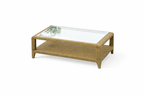 SIDE TABLE WITH GLASS TOP (AHOL/133/005)