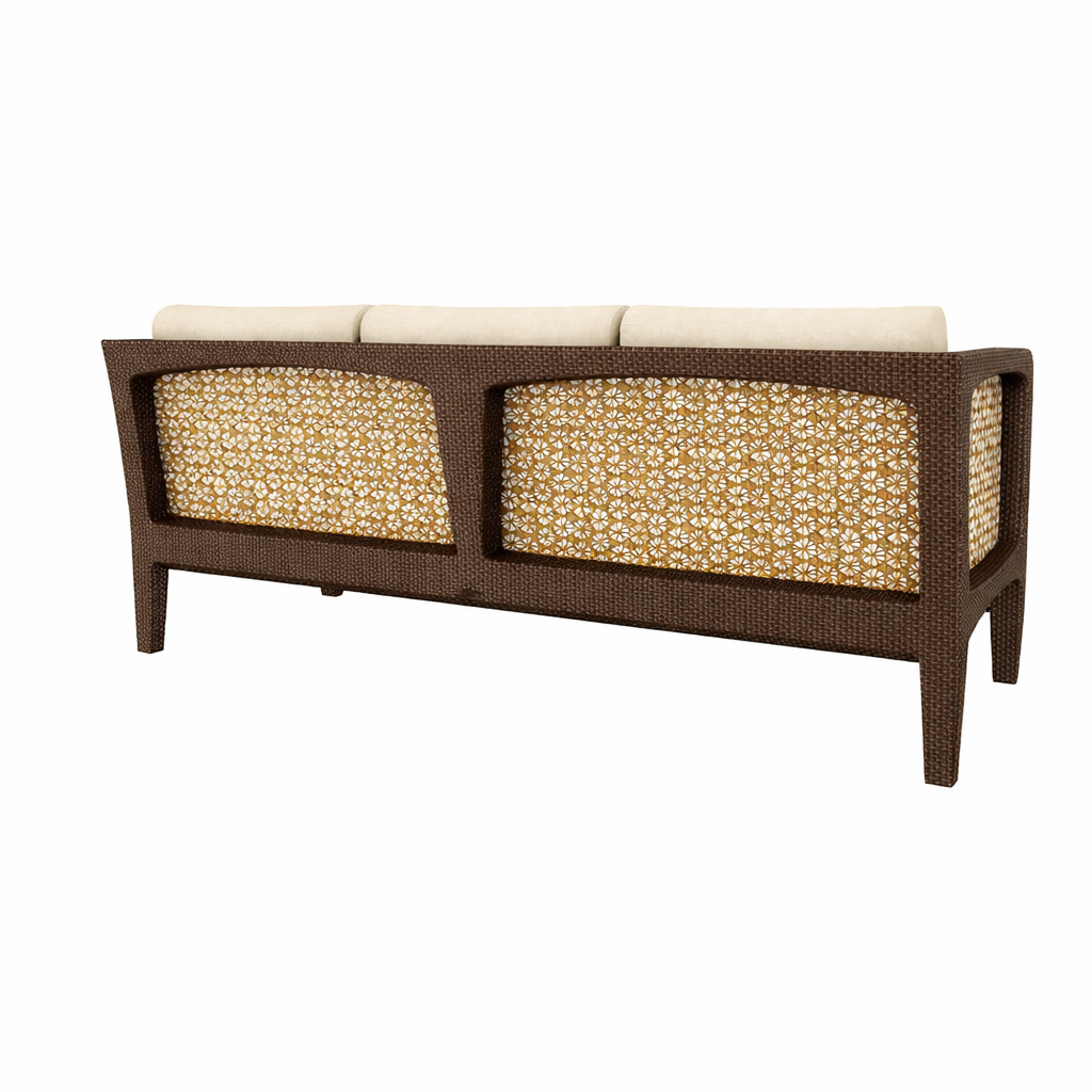 THREE SEATER SOFA WITH CUSHION (AHO/030/007)