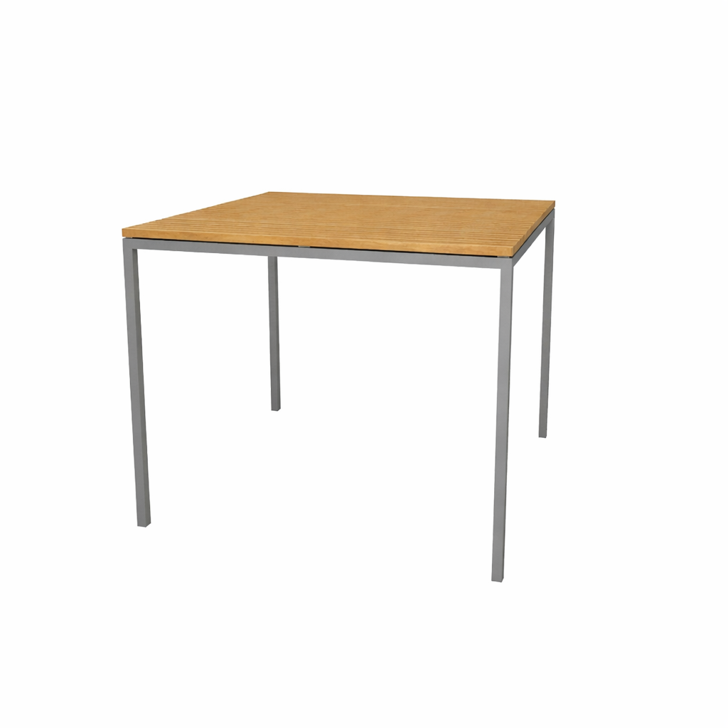 DINING TABLE WITH TEAK WOOD TOP (AHO/045/009)