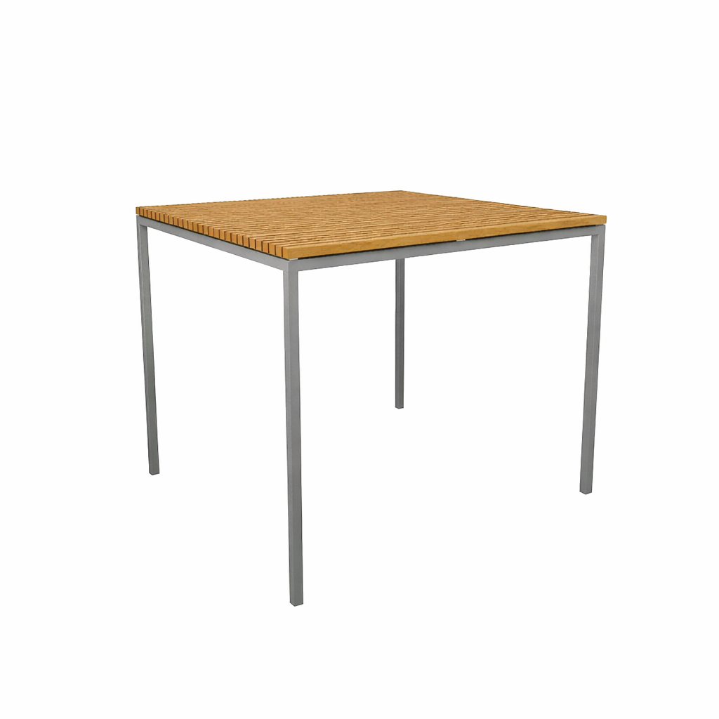 DINING TABLE WITH TEAK WOOD TOP (AHO/045/009)