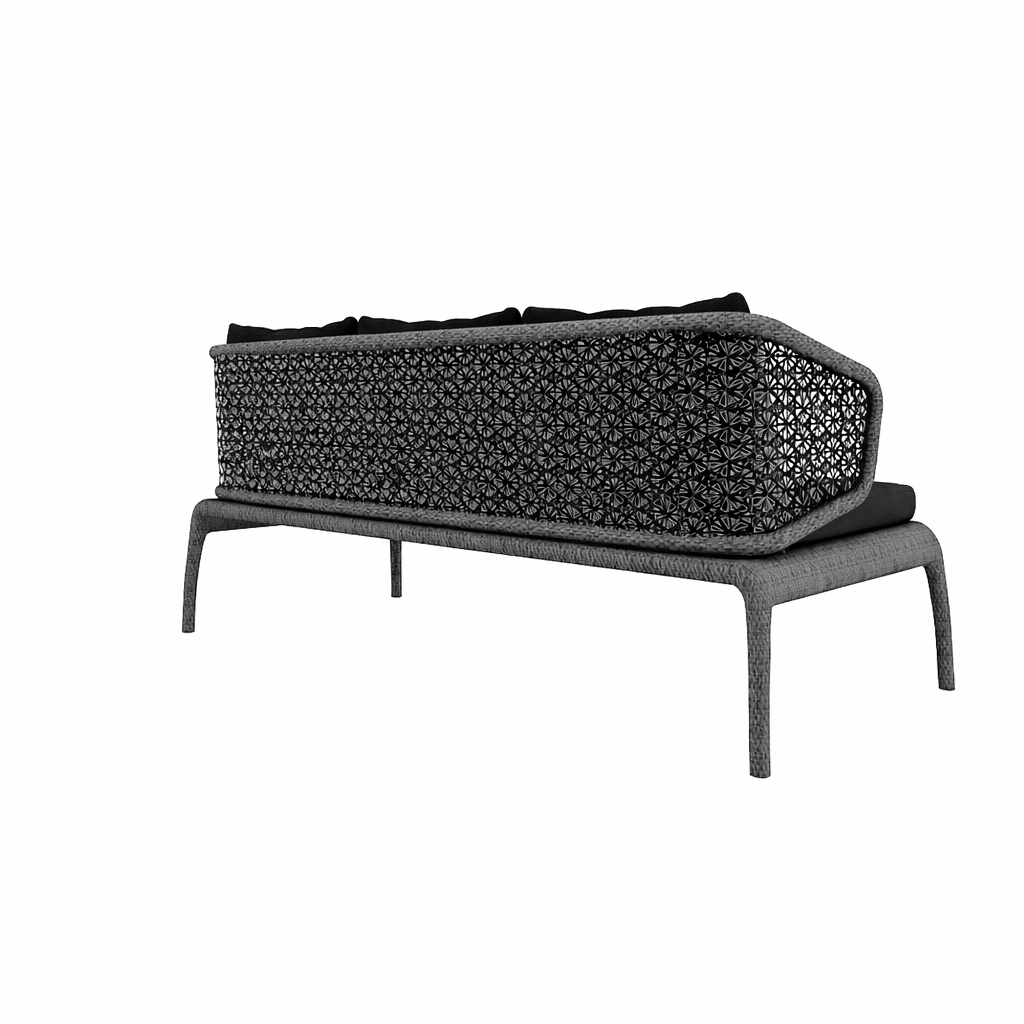 THREE SEATER SOFA WITH CUSHION (AHO/048/009)