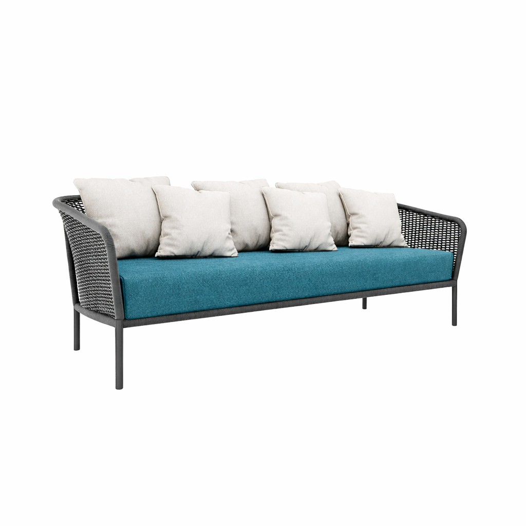 THREE SEATER SOFA WITH CUSHION (AHO/051/006)