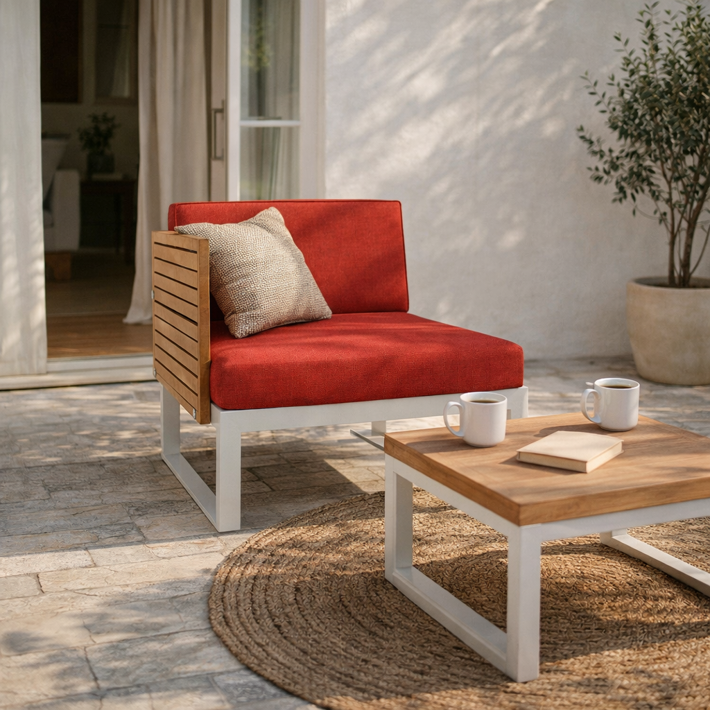 MODULAR RIGHT ARM SOFA WITH CUSHION (AHO/043/007)