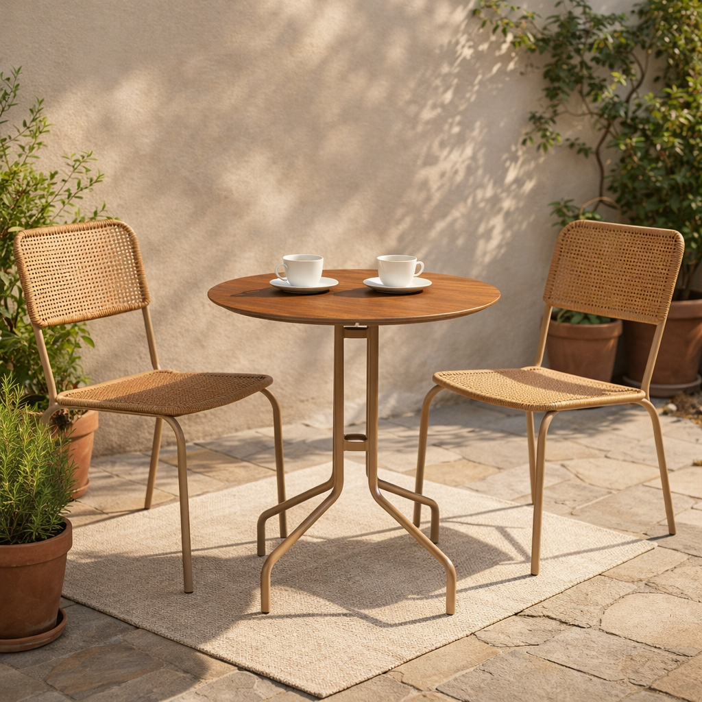 OUTDOOR TEA TABLE WITH HPL TOP (AHO/076/003)