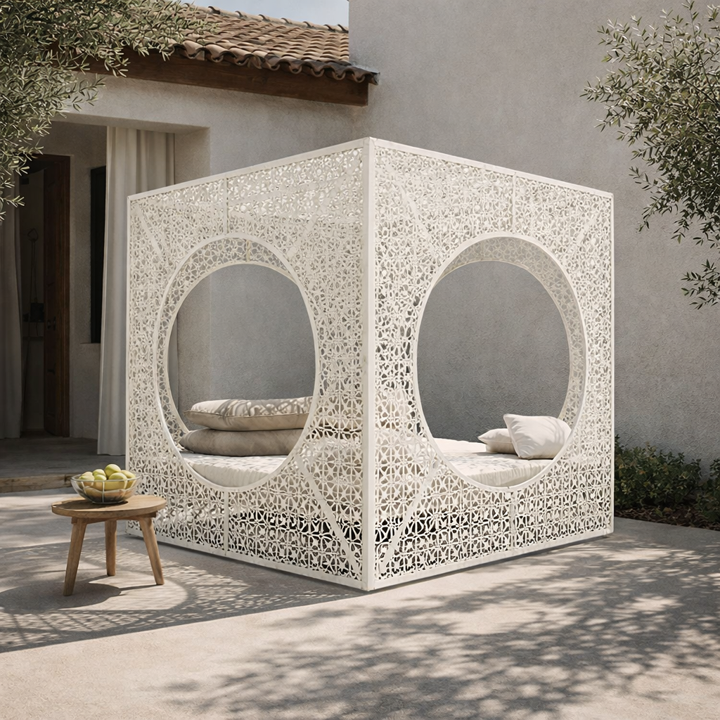 CUBE DAY BED WITH CUSHIONS (AHO/059/001)