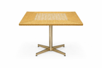 DINING TABLE WITH GLASS TOP (AHOD/202/002)