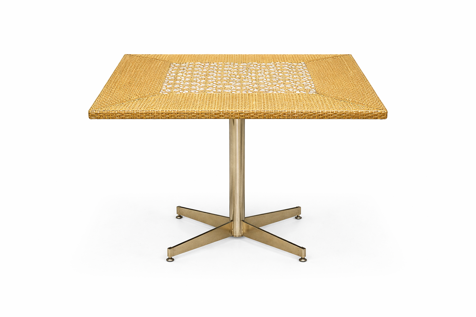 DINING TABLE WITH GLASS TOP (AHOD/202/002)