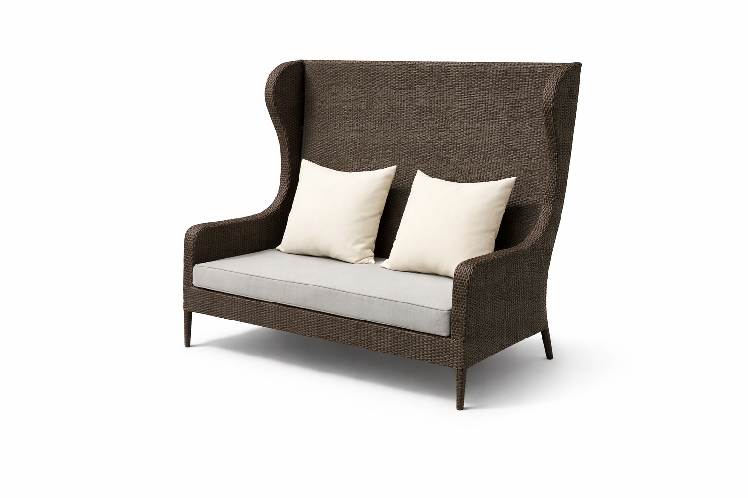 DOUBLE SEATER SOFA WITH CUSHIONS (AHOL/190/001)