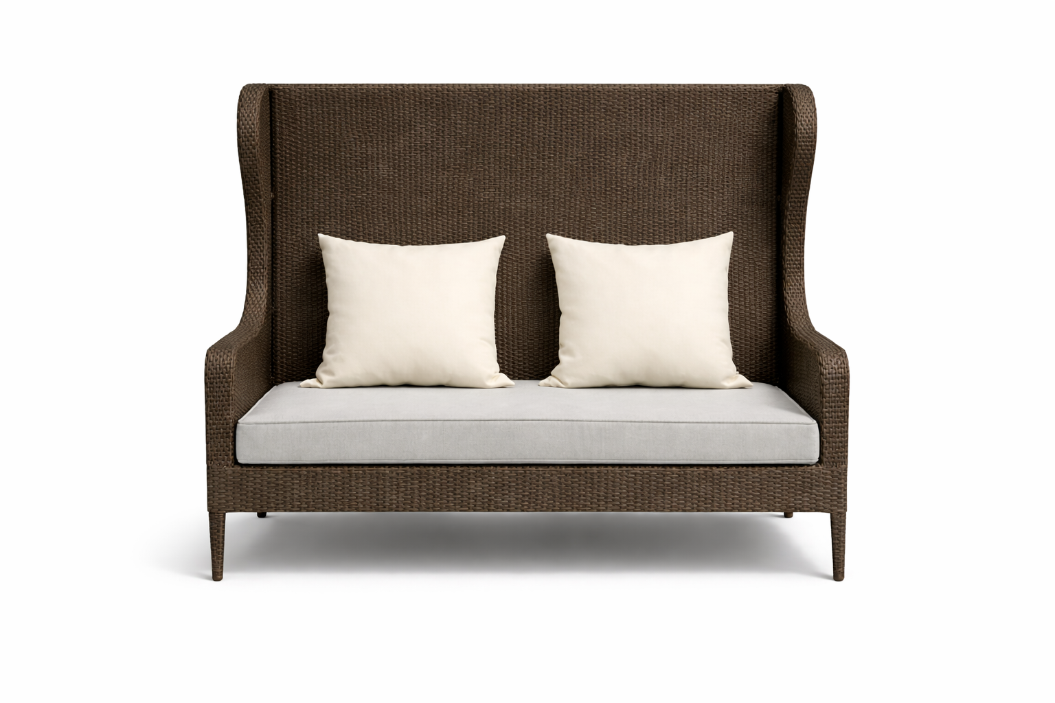 DOUBLE SEATER SOFA WITH CUSHIONS (AHOL/190/001)