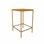 HIGH TABLE WITH TEAK WOOD TOP (AHO/045/015)