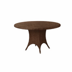 ROUND DINING TABLE WITH GLASS TOP (AHO/025/003)