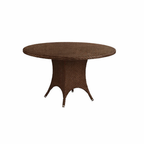 ROUND DINING TABLE WITH GLASS TOP (AHO/025/003)