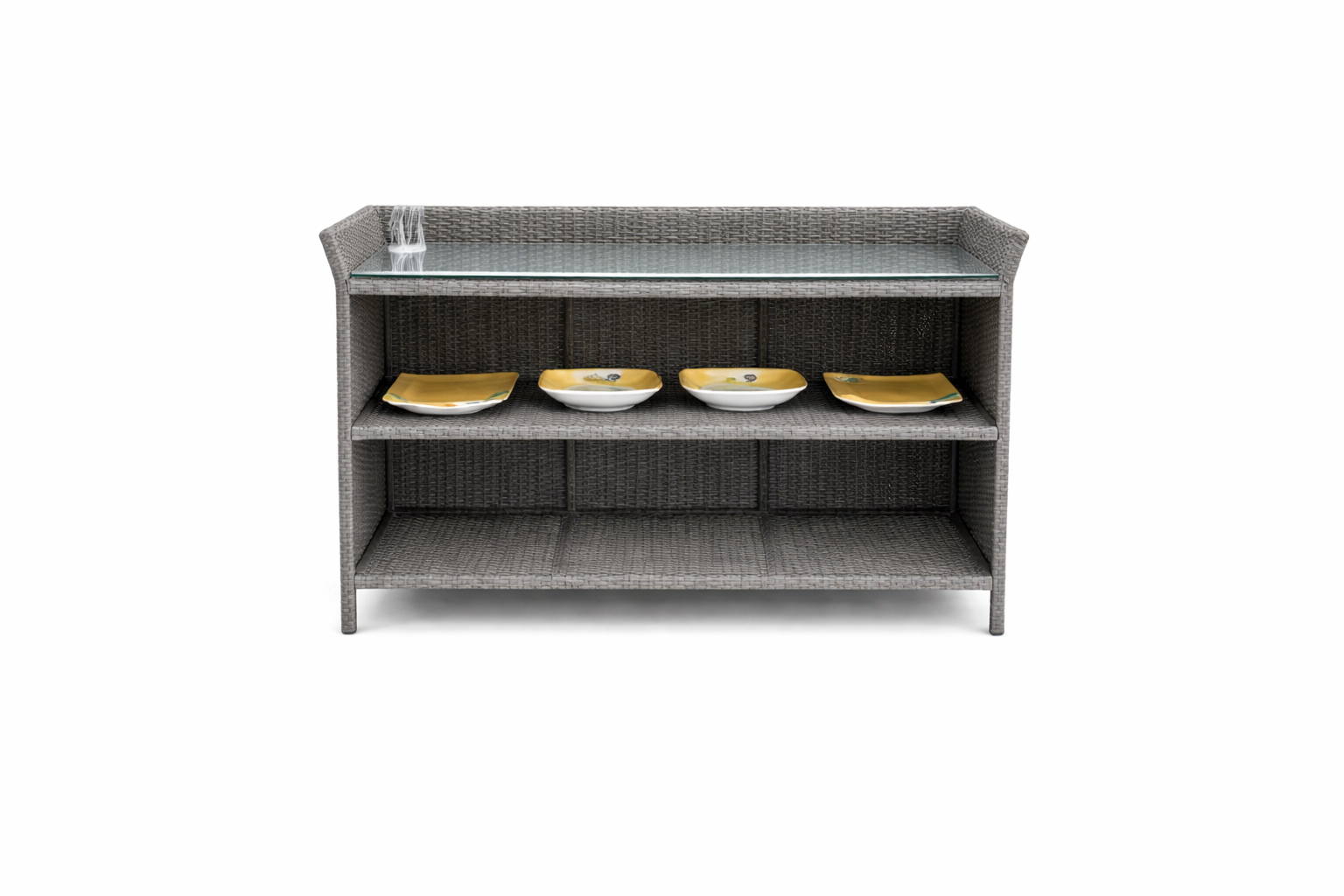 SIDEBOARD WITH GLASS TOP (AHOA/122/001)