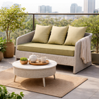 DOUBLE SEATER SOFA WITH CUSHIONS (AHOL/191/001)