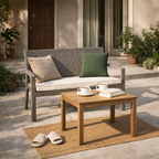 DOUBLE SEATER SOFA WITH CUSHIONS (AHOL/515/001)