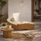 LUXURY DOUBLE SUN LOUNGER WITH CUSHION (AHOC/242/001)