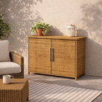 SIDEBOARD WITH GLASS TOP (AHOA/307/001)
