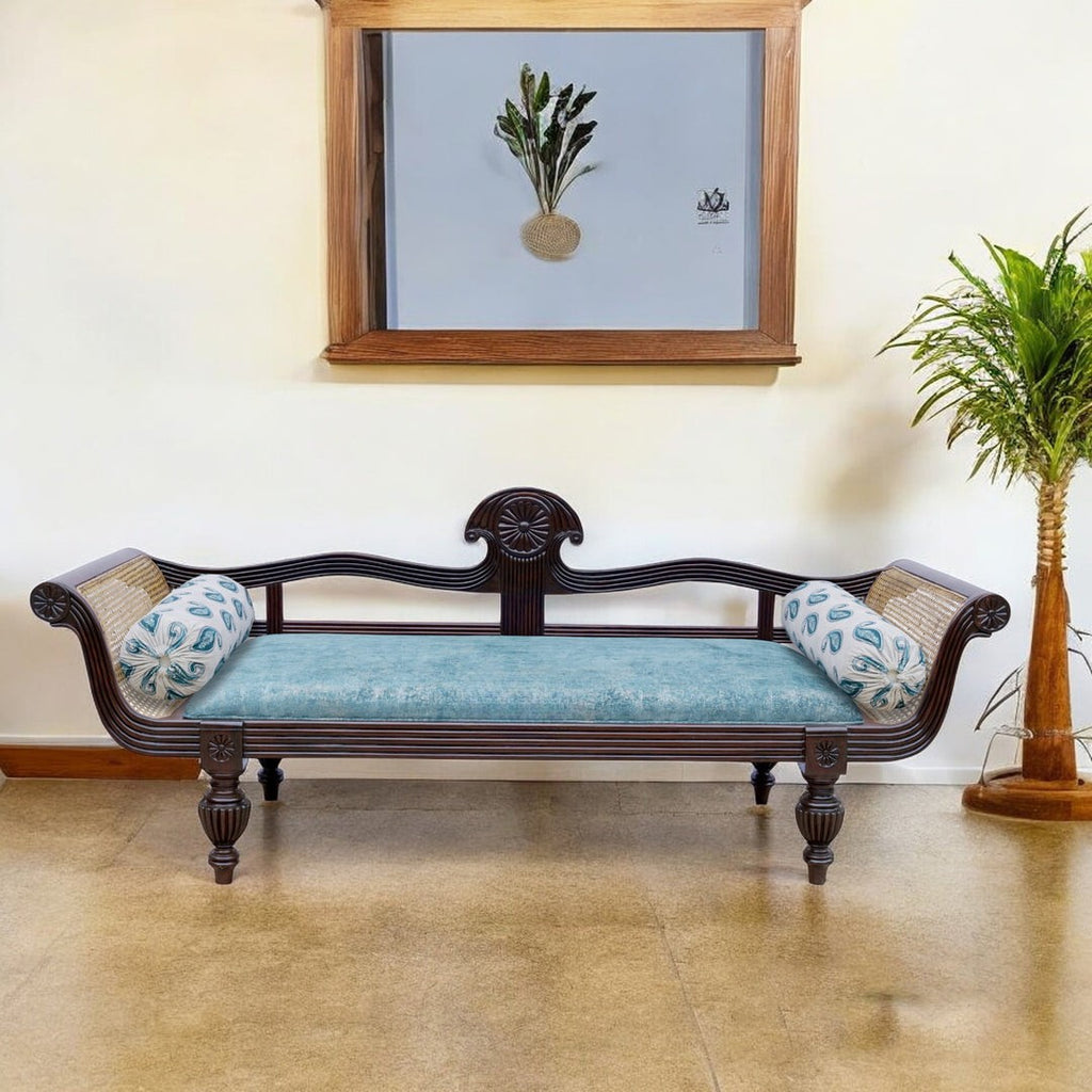 Coastal Charm Rattan Sofa Diwan