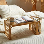 Bed Study Table with Blissful Rattan Design