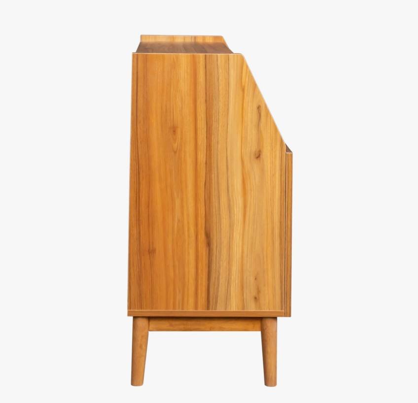 Sheesham Wood Farmhouse Wicker Sideboard