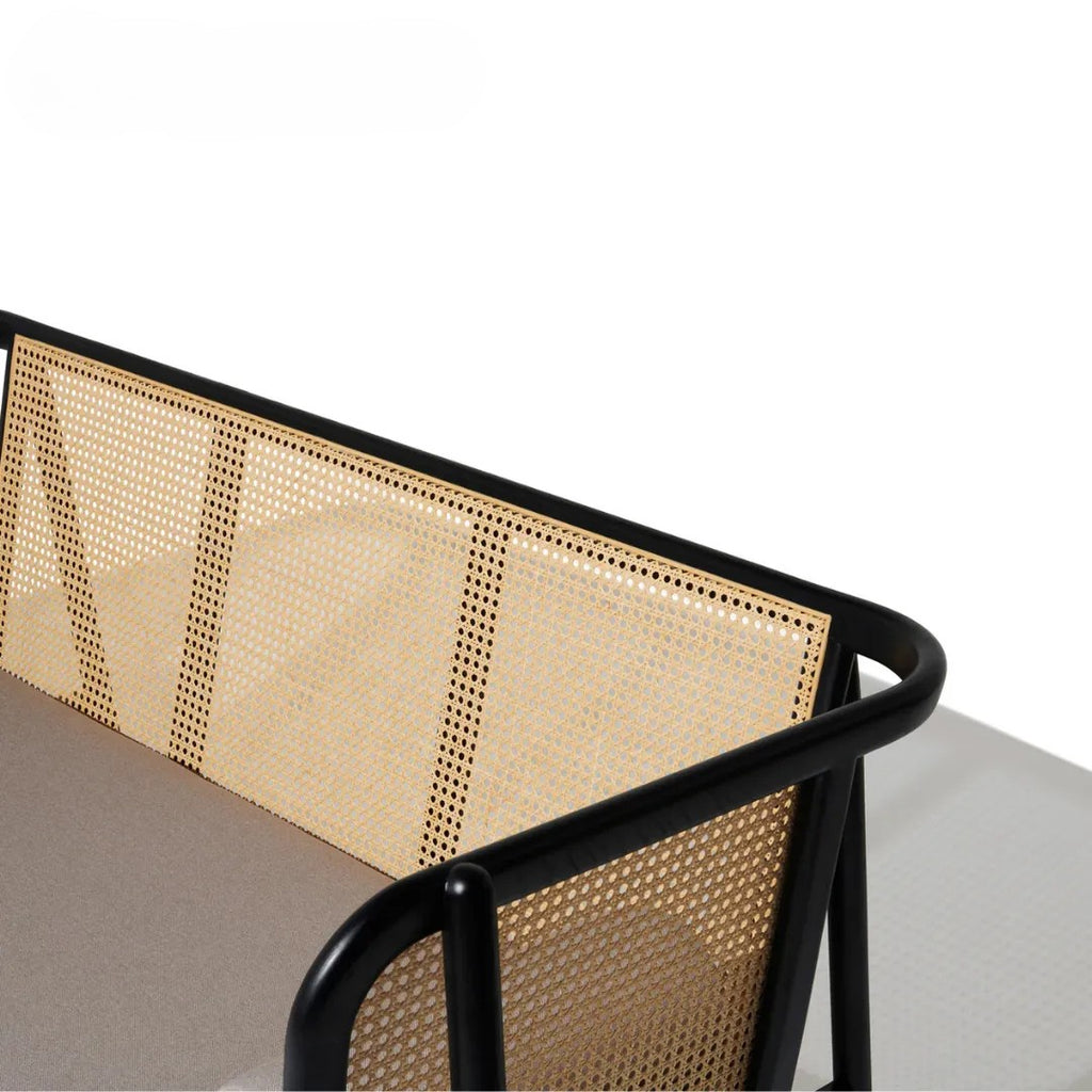 Raven Charm Sofa in Black Finish