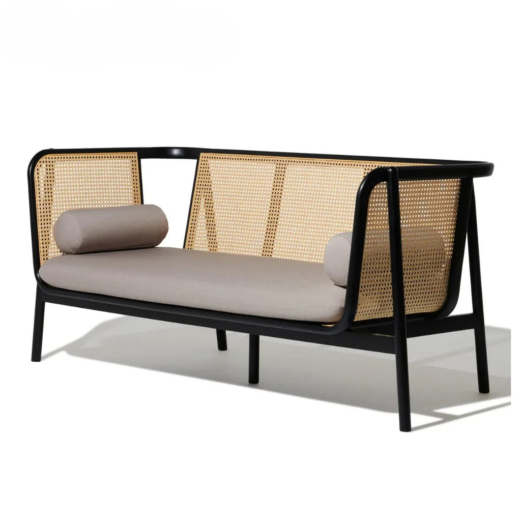 Raven Charm Sofa in Black Finish