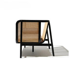 Raven Charm Sofa in Black Finish