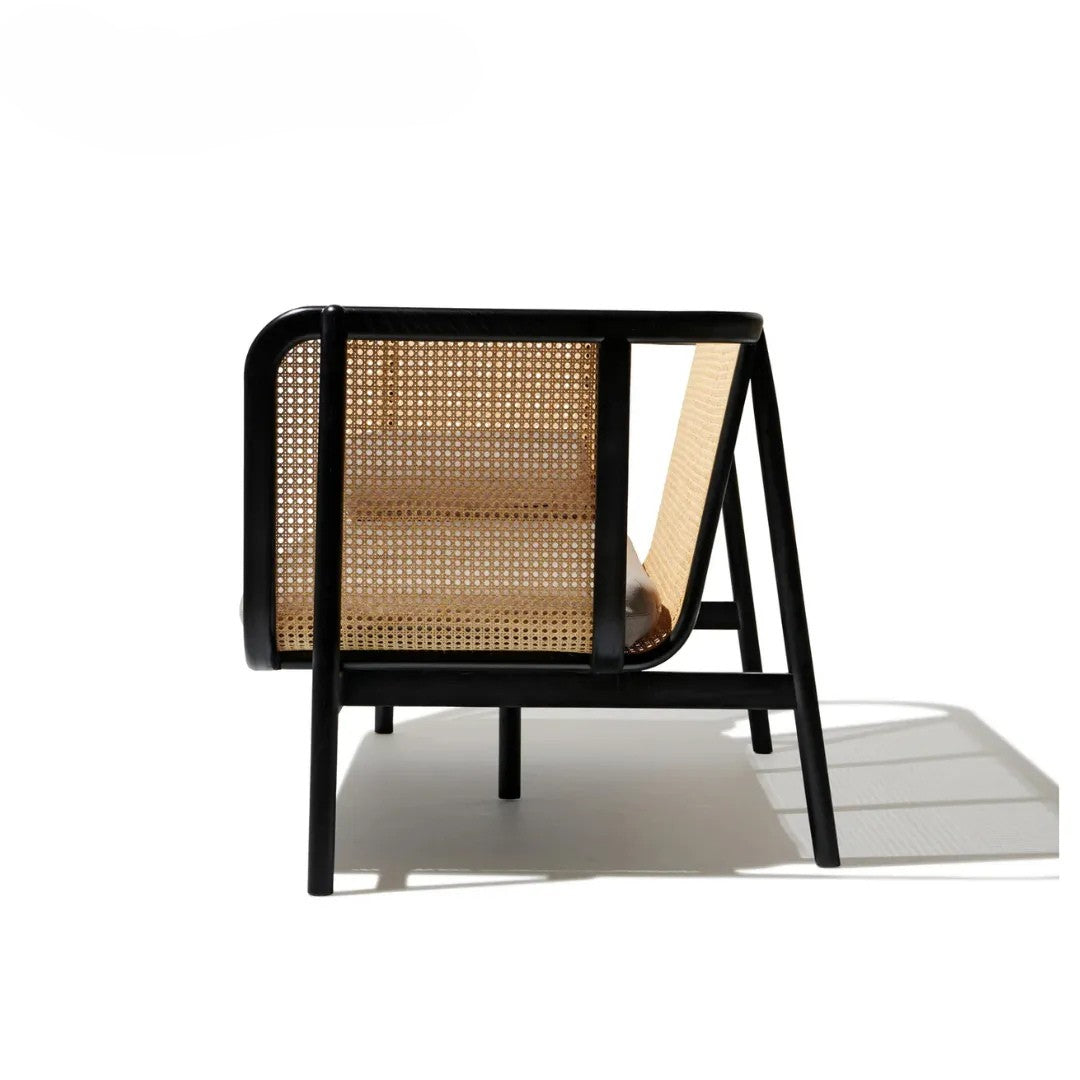 Raven Charm Sofa in Black Finish