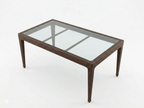 DINING TABLE WITH GLASS TOP (AHOD/145/003)