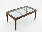 DINING TABLE WITH GLASS TOP (AHOD/145/003)
