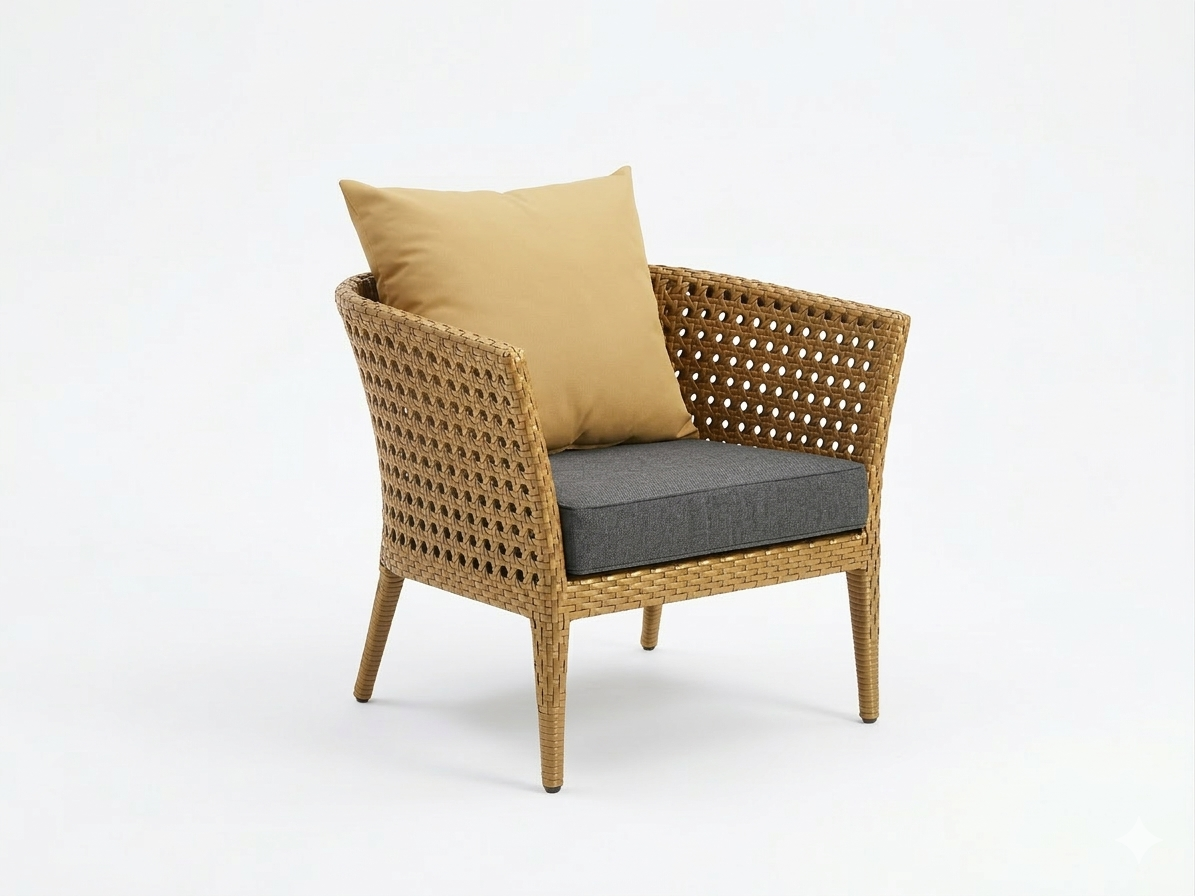 SINGLE SEATER SOFA WITH CUSHION (AHOL/184/003)