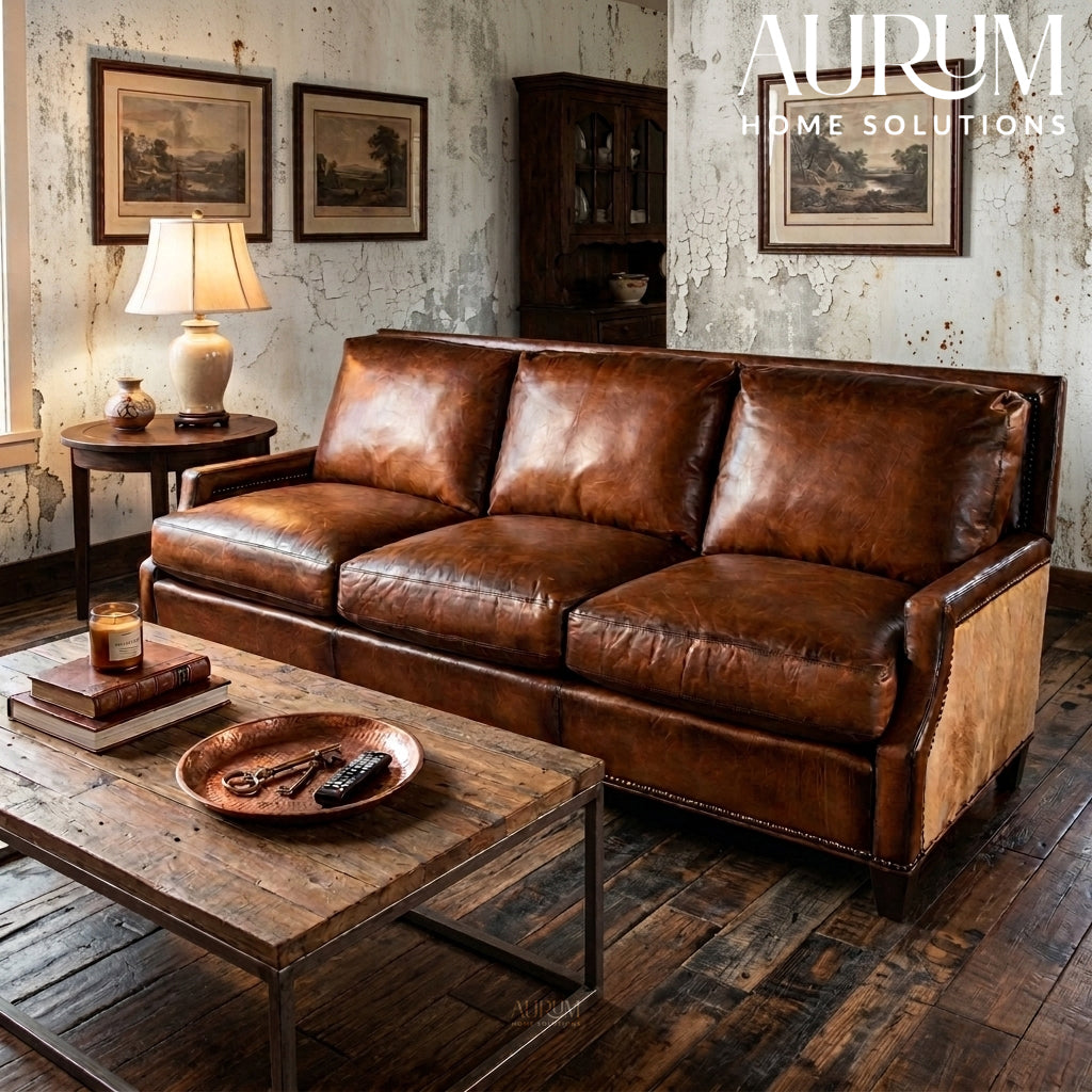 Olympia Leather Sofa