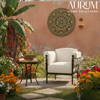 Regal Single-Seater Sofa with Upholstered Cushions