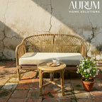 Hikari Nest Natural Rattan 2-Seater Sofa