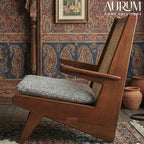 Contemporary Rattan Kangaroo Lounge Chair