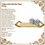 Serving Tray with Handles | Take a Break Bamboo Classic