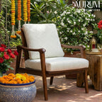 Handcrafted Elegant Teak Enigma Chair