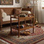 Handcrafted Teakwood Timber Tray Table