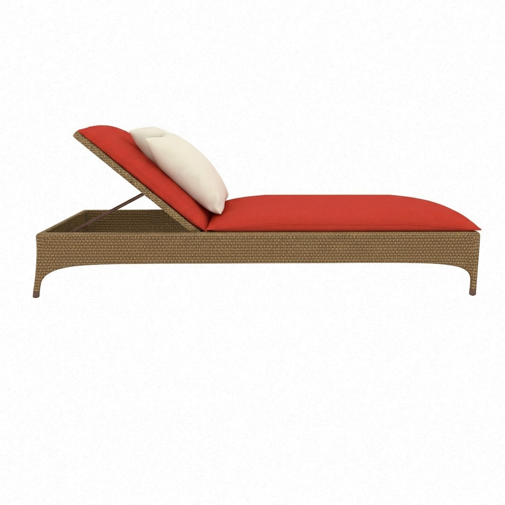SUNLOUNGER WITH CUSHION (AHO/001/007)
