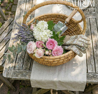 Fiesta - Handcrafted Rattan Basket with Handle