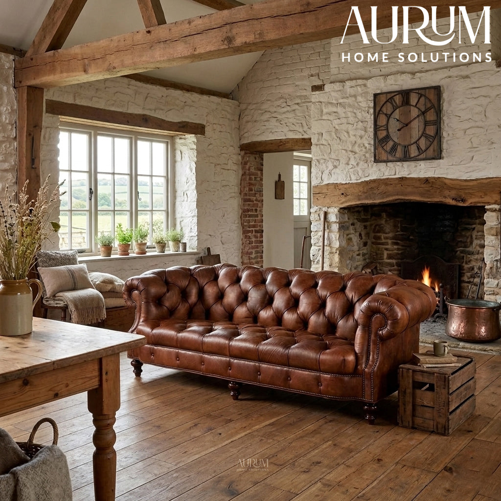 Legacy Brown Leather Sofa