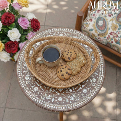 Harvest Hold - Artisan Made Rattan Tray