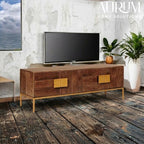 Urban Shelves Mango Wood TV Console