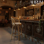 Cane Bar Chair with Breezy Seat for Homes & Venues