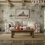 Ola Leather Sofa from the Cosmopolitan Collection