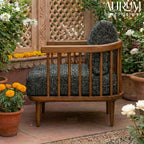Handcrafted Teakwood Single Seater Sofa