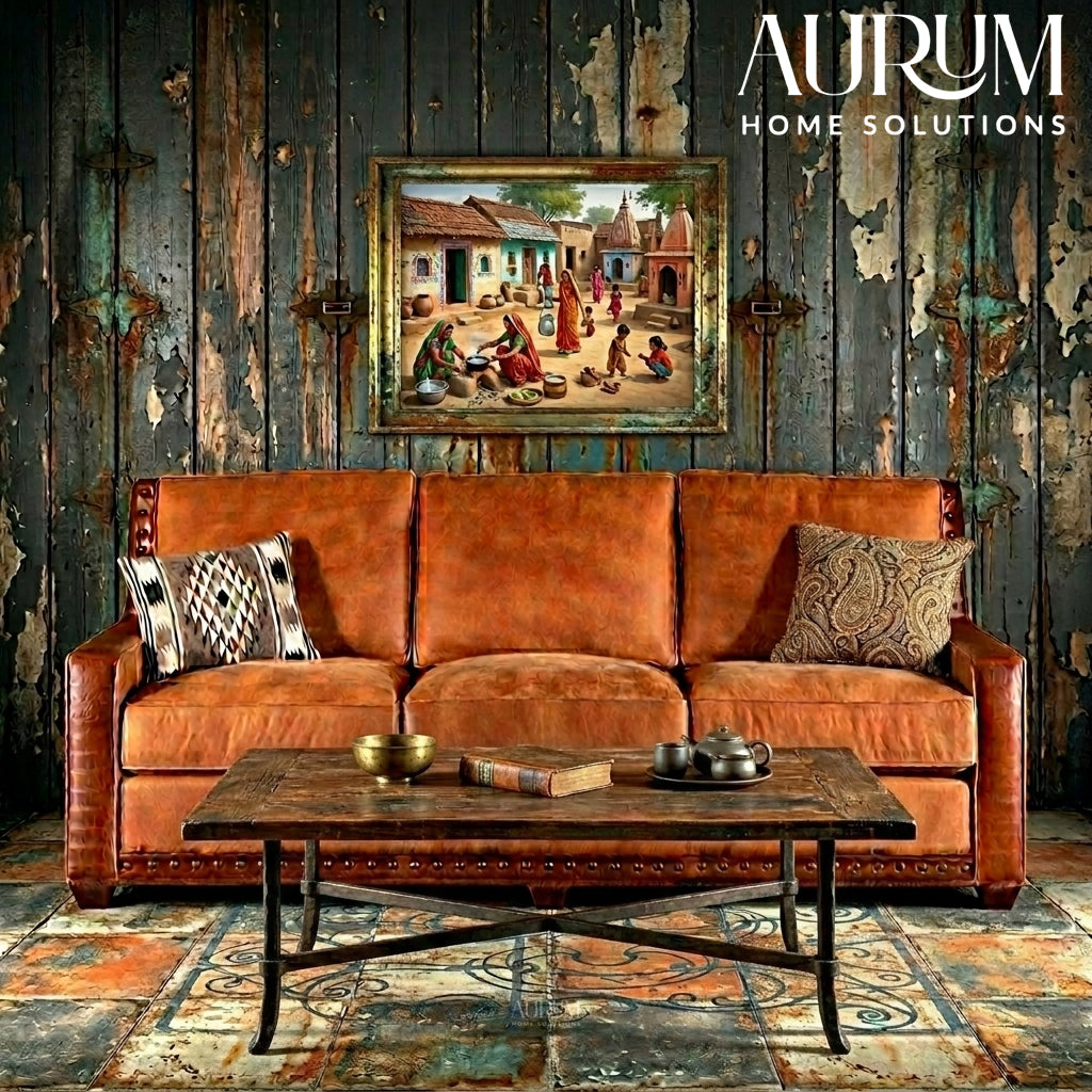 Royale Leather 3-Seater Sofa